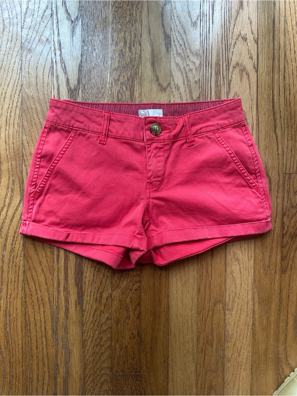 SO Juniors Red Chino Shorts - Size 0